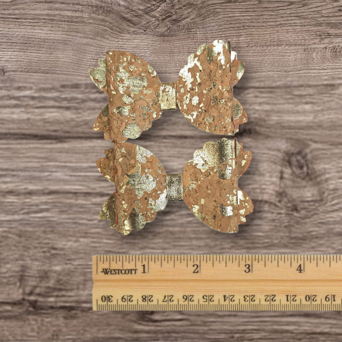 Scalloped Baby Bow Alligator Hair Clip Piggies