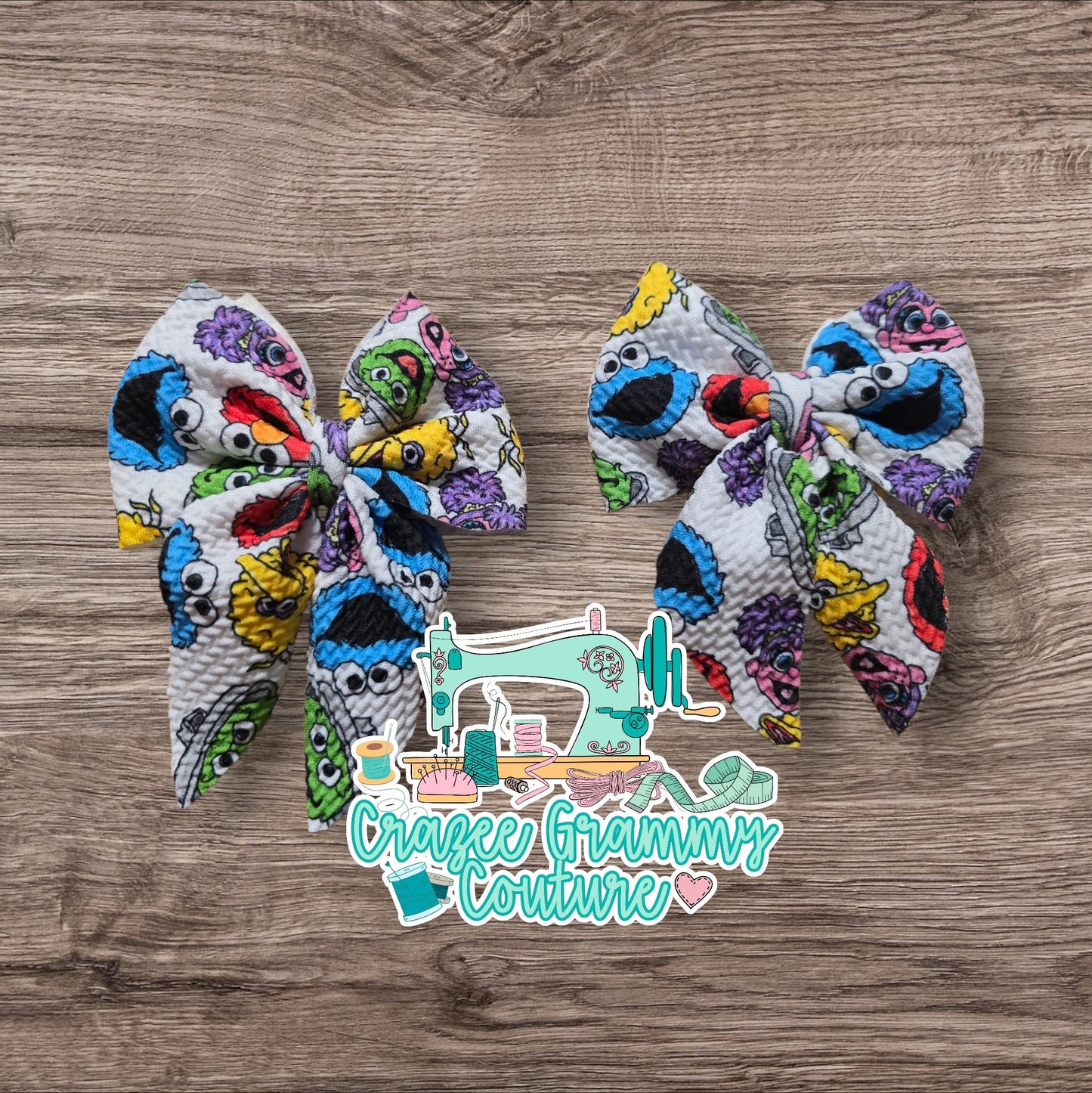 Sailor Bow Alligator Hair Clip Piggies