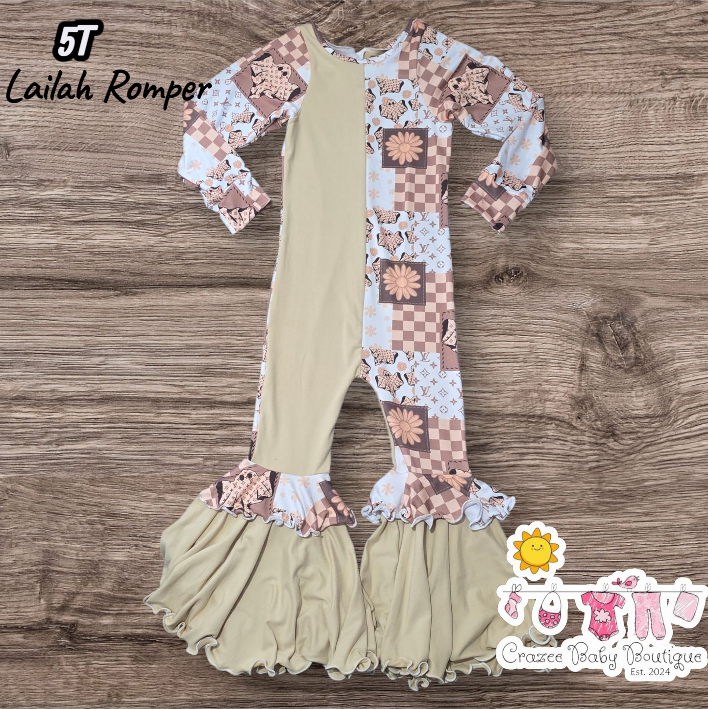 5T Boujee Ghost Lailah Romper