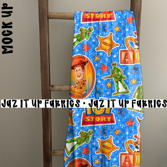 Cowboy Character Print 50"x60" Minky Blanket