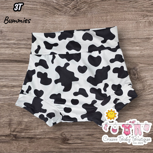3T Cow Print Bummies