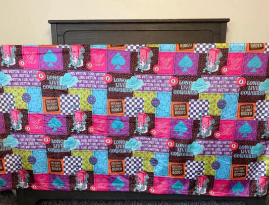 Western Print 50"x60" Minky Blanket