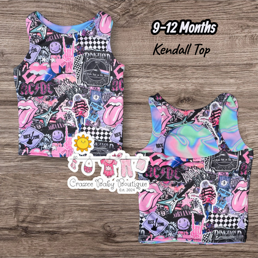 9-12 Months Band Mashup Kendall Top