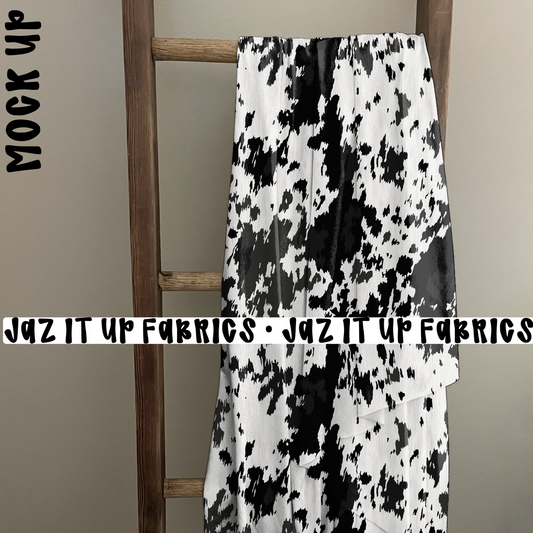 Cow Print 50"x60" Minky Blanket