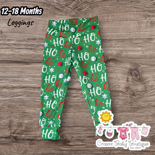 12-18 Months Ho-Ho Leggings