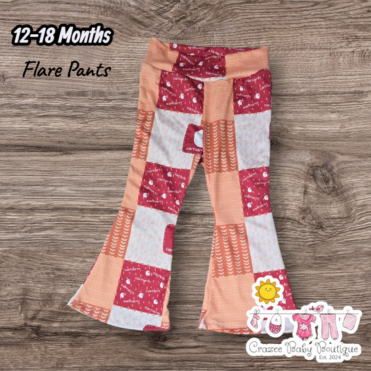 12-18 Months Chartt Flare Pants