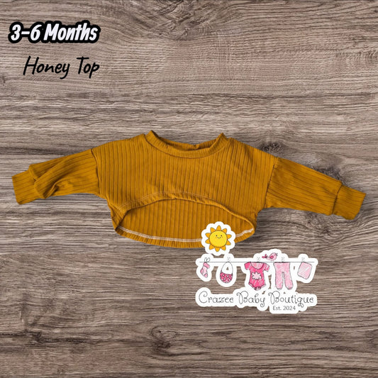 3-6 Months Mustard Yellow Honey Top
