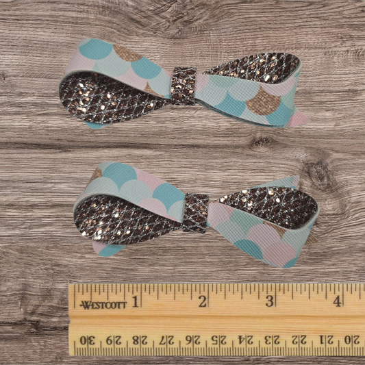 Twisty Baby Bow Alligator Hair Clip Piggies