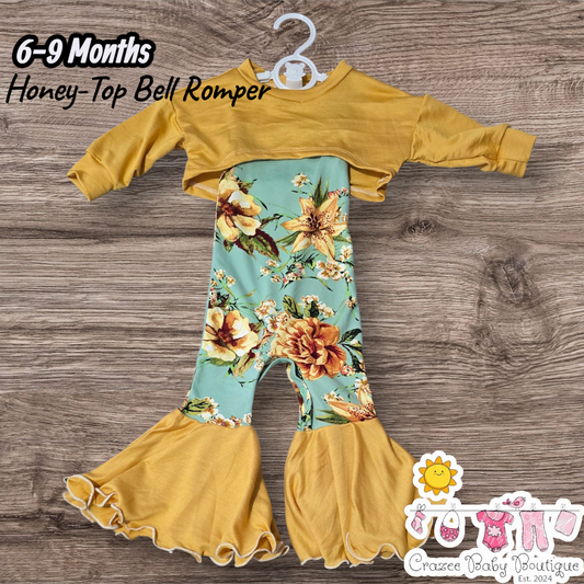 6-9 Months Flower Honey Top Romper