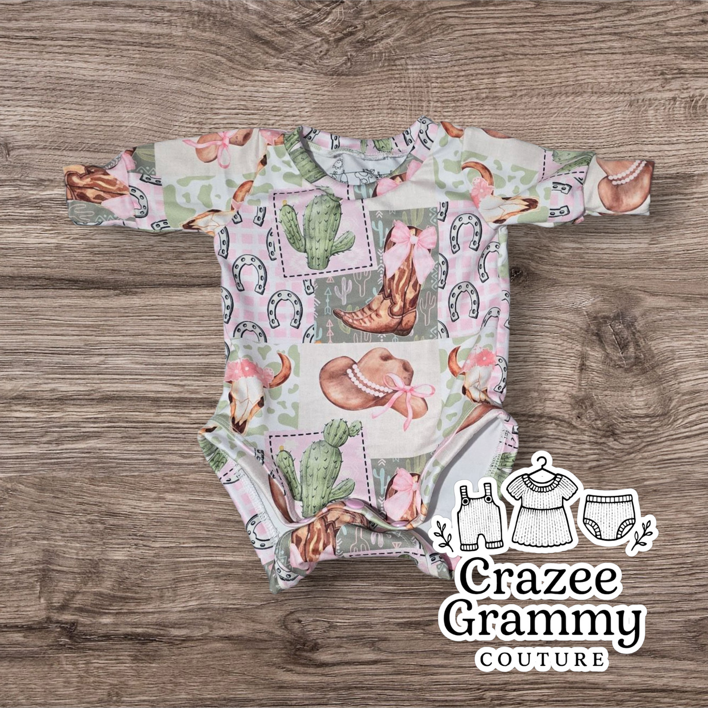Newborn Western Onesie