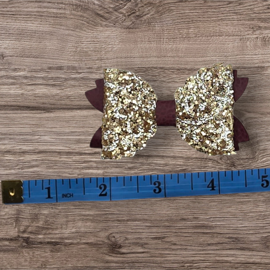Scalloped Baby Bow Alligator Hair Clip
