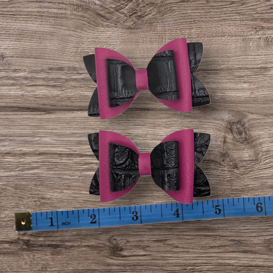 Small Baby Bow Alligator Hair Clip Piggies