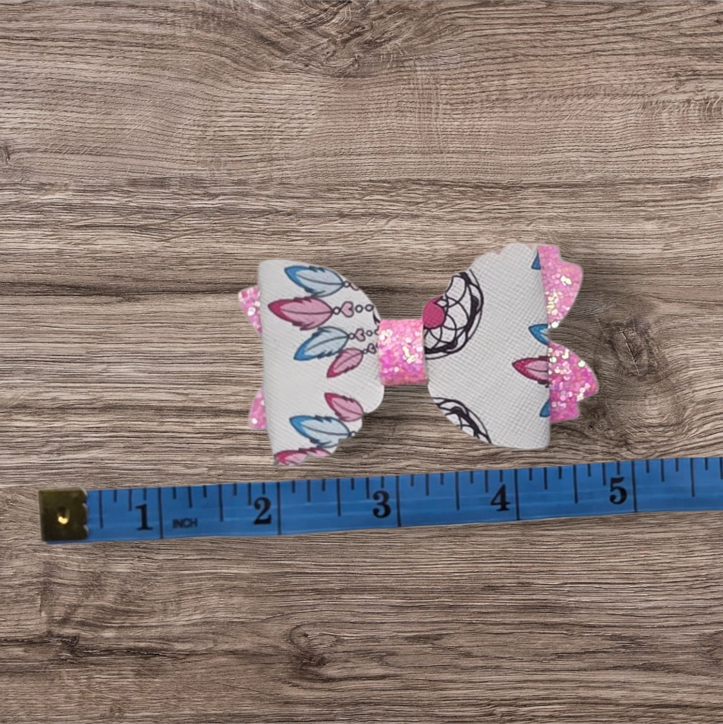 Scalloped Baby Bow Alligator Hair Clip